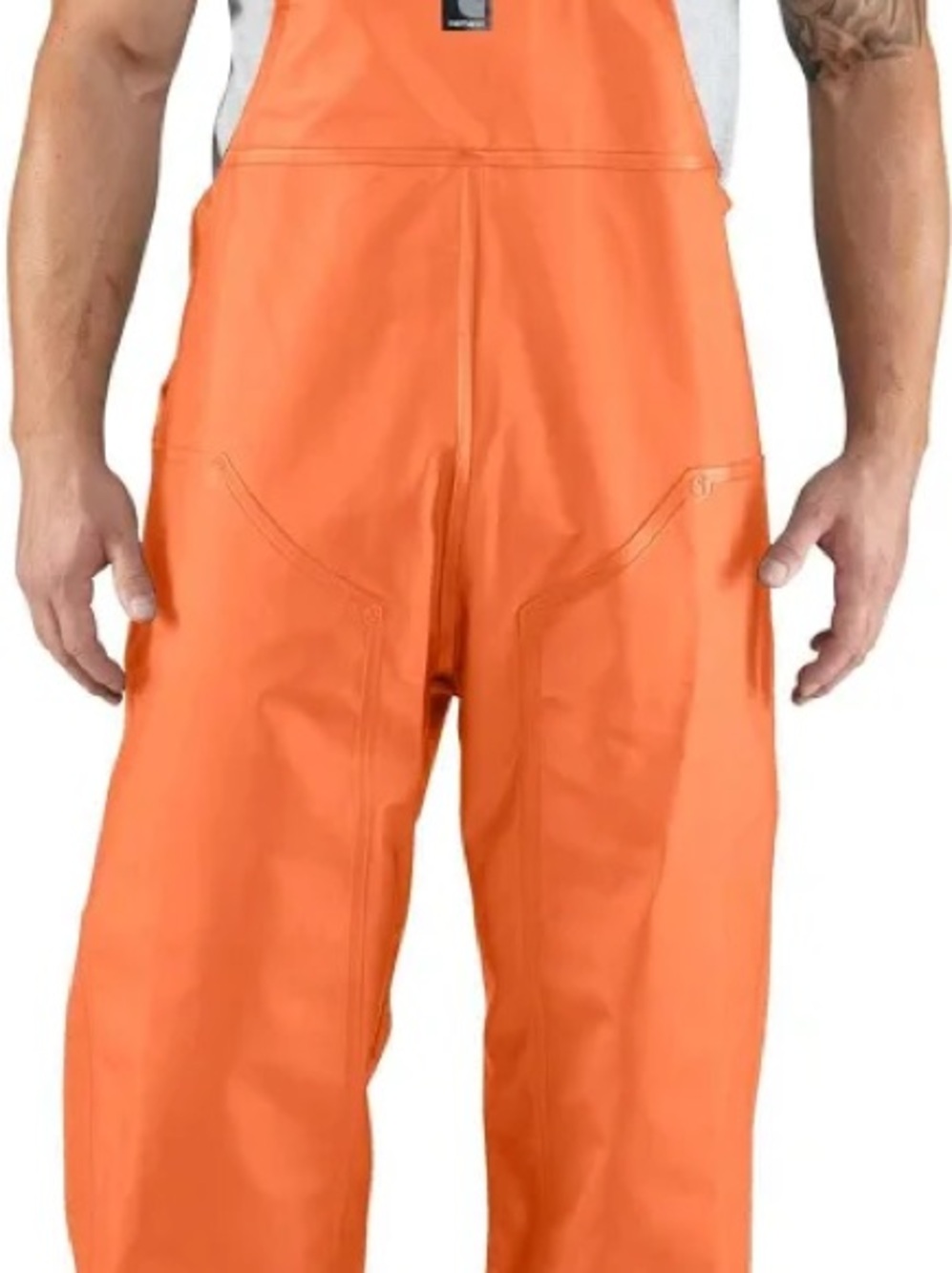 High-Visibility Orange Waterproof Bib Overalls Carhartt surley LT